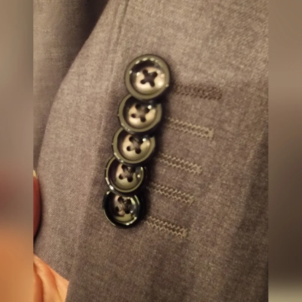 SOUL OF LONDON Two button Notch lapel Men's Slim fit  Blazer In Gray Sz 46R